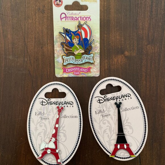 Disney Pin, Button, and Ears Lot | Retired Pins | Disneyland Paris & Parks - Picture 3 of 6